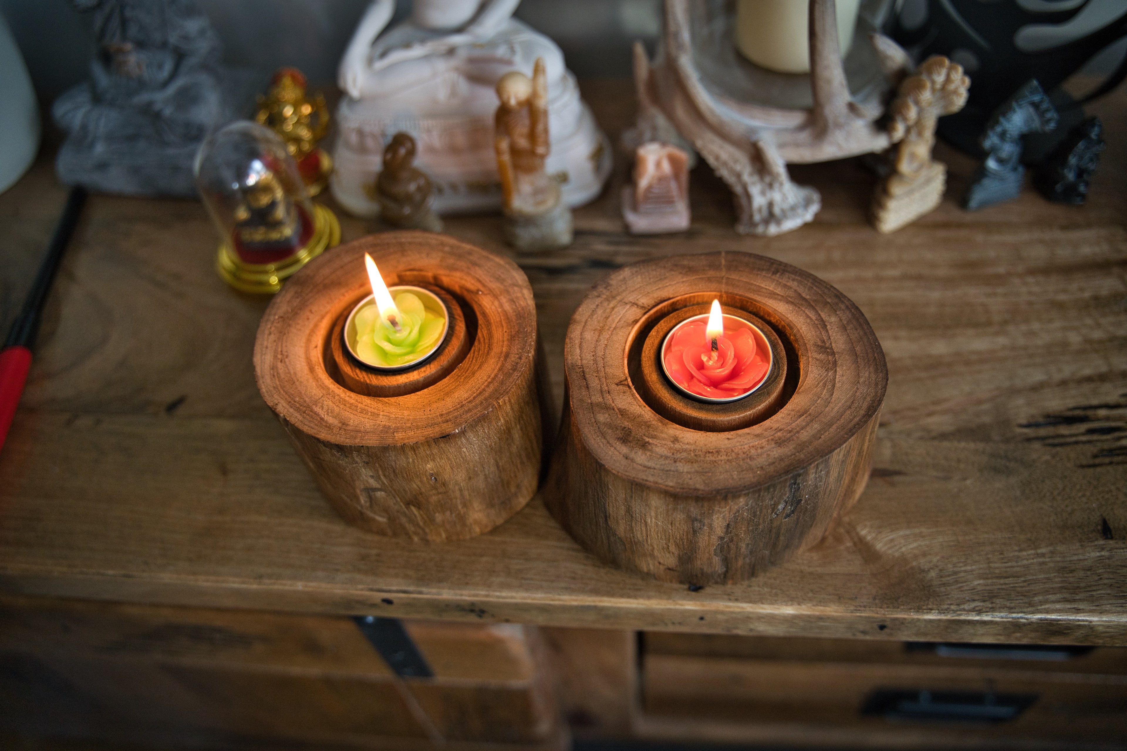 round candle holder